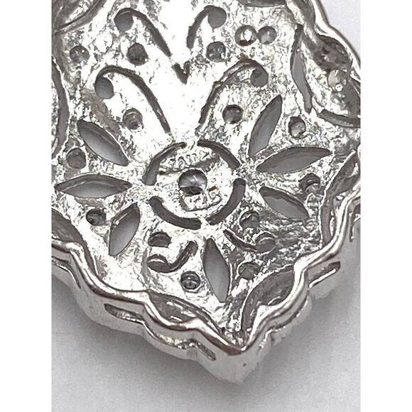 Stauer 925 Necklace Chain Pendant Sterling Silver CZ - Picture 7 of 9